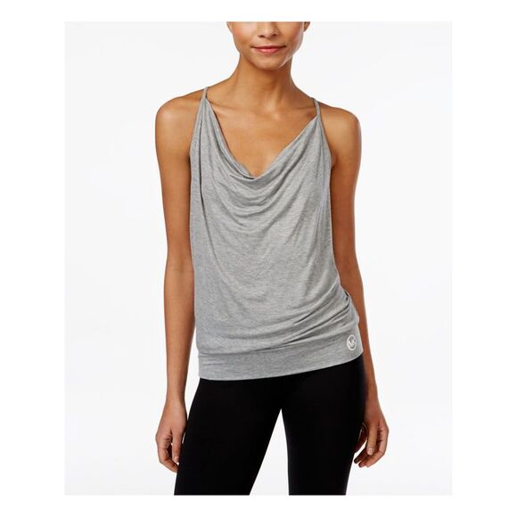 MICHAEL MICHAEL KORS Tops - MICHAEL MICHAEL KORS Womens Gray Spaghetti Strap V Neck Top L